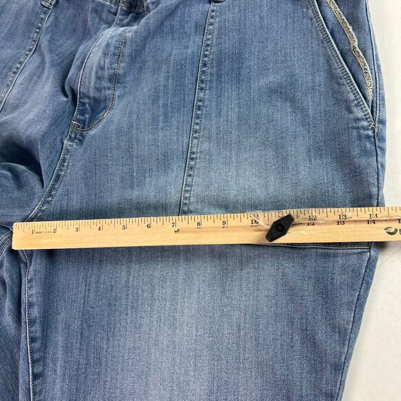 Judy Blue Jeans Women's Plus 42x29* Joggers Pull On High Rise Blue Denim Tag 24W - Picture 14 of 16
